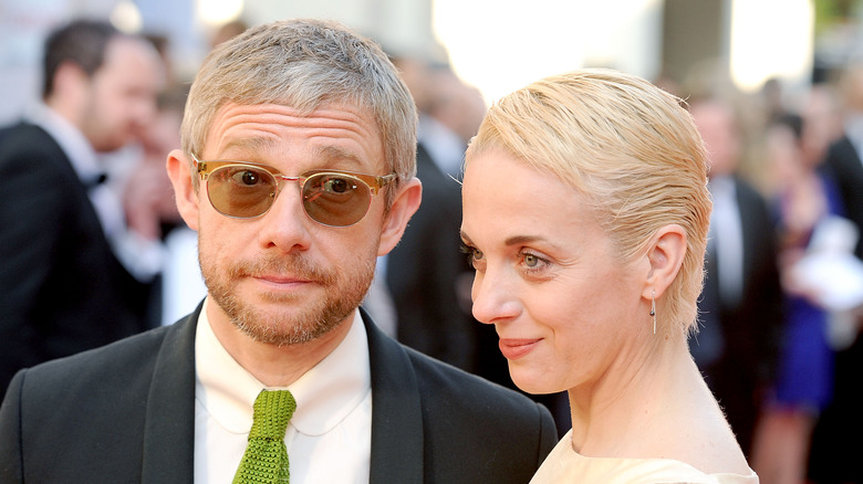 Martin Freeman avec Amanda Abbington