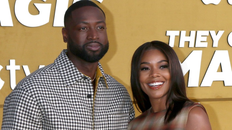 Dwyane Wade Gabrielle Union posant