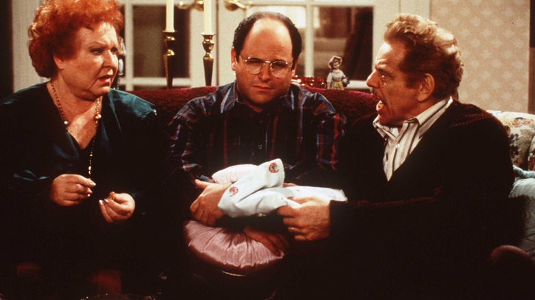 Jason Alexander, Estelle Harris, Jerry Stiller dans "Seinfeld"