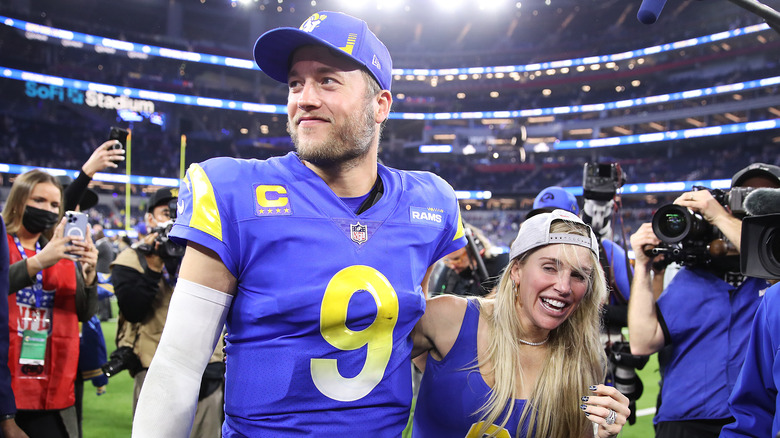 Matthew et Kelly Stafford lors d'un événement 