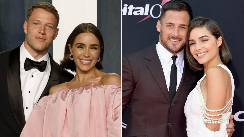 Olivia Culpo avec Christian McCaffrey et Danny Amendola, image partagée