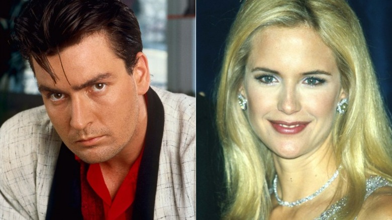 Charlie Sheen et Kelly Preston posent 