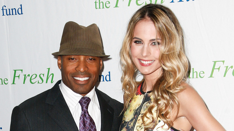 Traci Johnson et Tiki Barber sur le tapis rouge