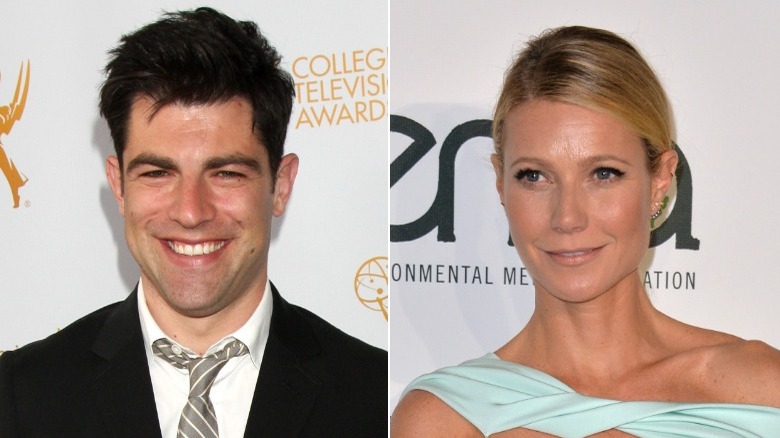 Max Greenfield et Gwyneth Paltrow côte à côte