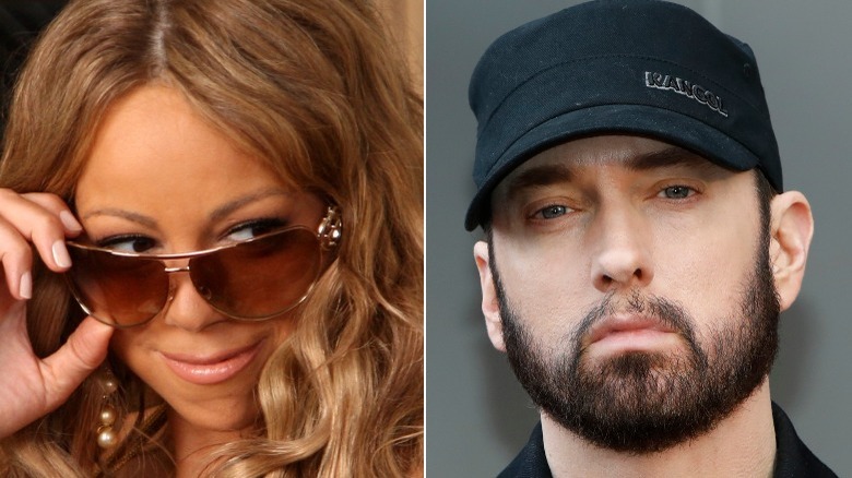 Mariah Carey lunettes de soleil eminem beard