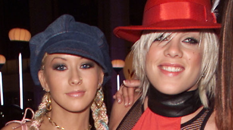 Christina Aguilera et Pink aux MTV Video Music Awards 2001