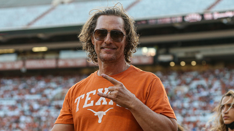 Matthew McConaughey au match de l'UT