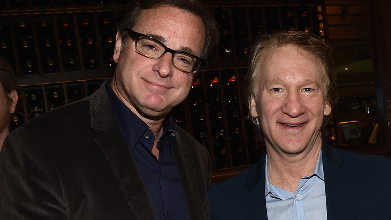 Bill Maher et Bob Saget posent 