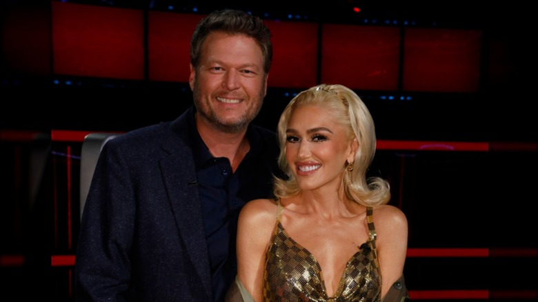 Blake Shelton et Gwen Stefani posent