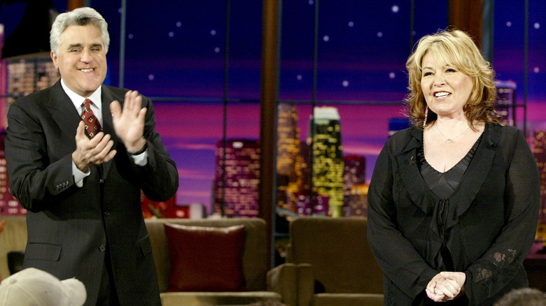 Jay Leno avec Roseanne Barr dans "The Tonight Show"