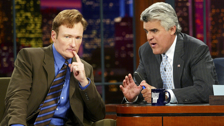 Jay Leno avec Conan O'Brien sur 