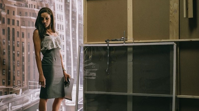 Meghan Markle sur le tournage de "Suits"