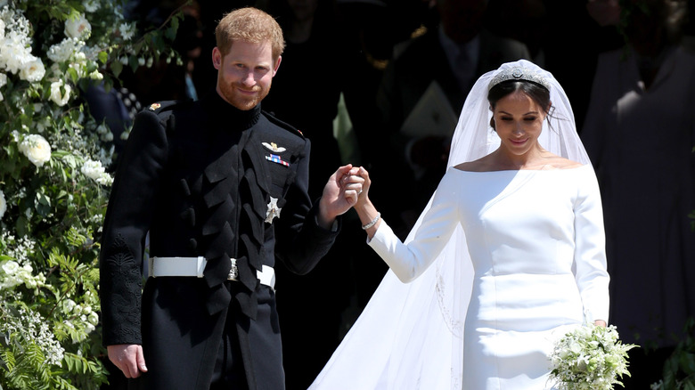 Le prince Harry et Meghan Markle le jour du mariage