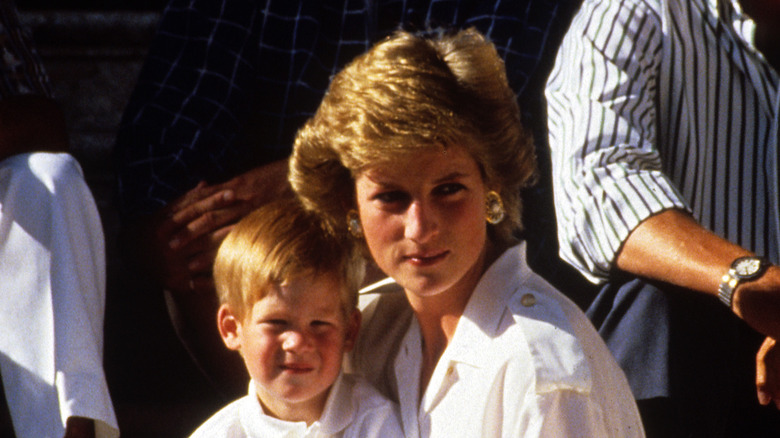 Le prince Harry et la princesse Diana