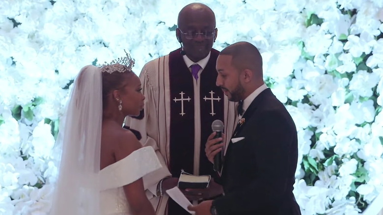 Eva Marcelle et Michael Sterling à leur mariage