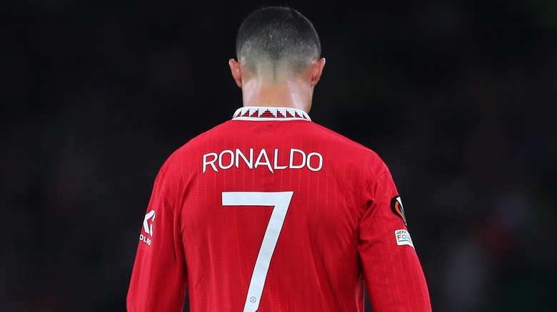 Cristiano Ronaldo en tenue de Man United