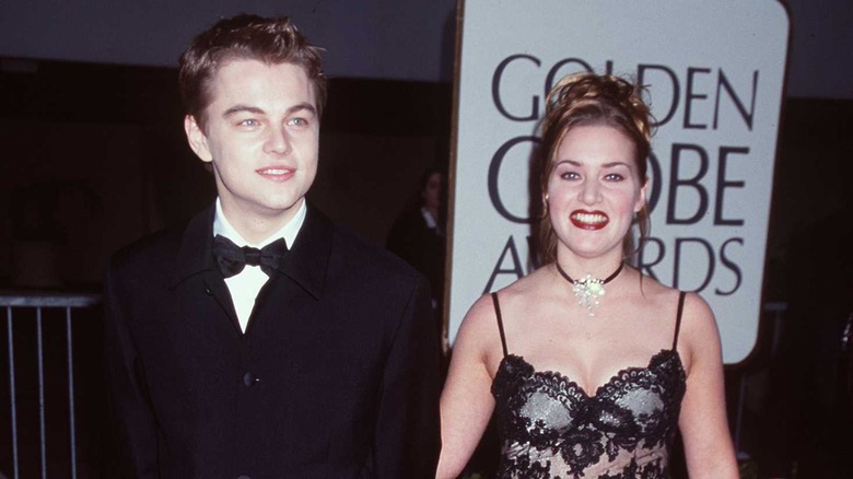 Leonardo DiCaprio, Kate Winslet posant