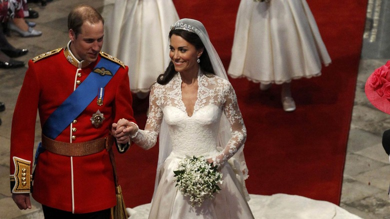 Le prince William et Kate Middleton sur le tapis rouge