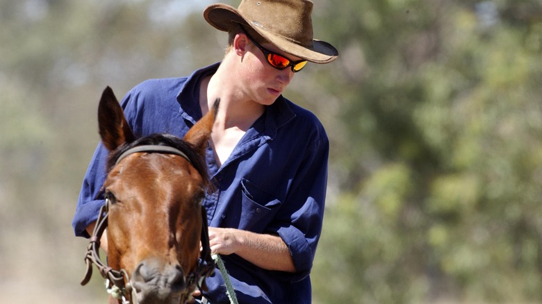 Le prince Harry à cheval