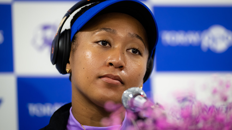 Naomi Osaka, l'air agacé