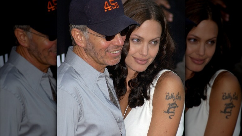 Billy Bob Thornton souriant avec Angelina Jolie