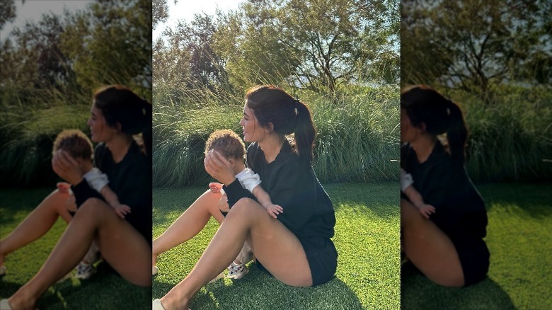 Kylie Jenner avec son fils 