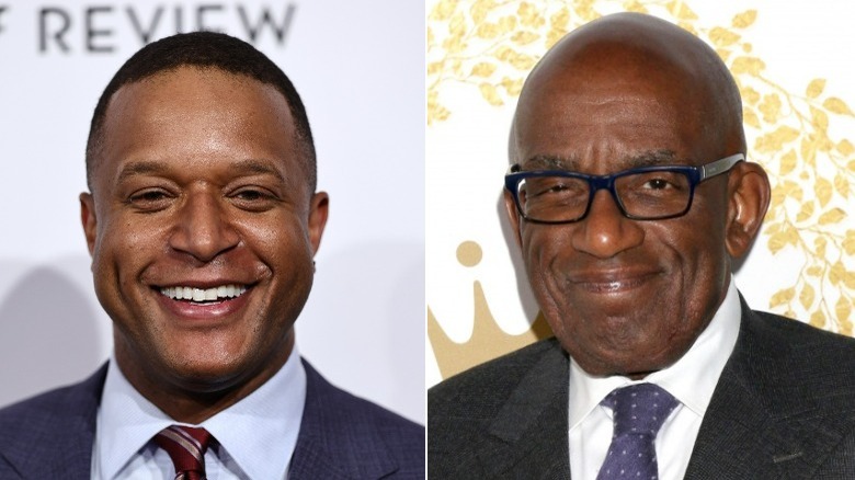 Craig Melvin souriant, Al Roker souriant