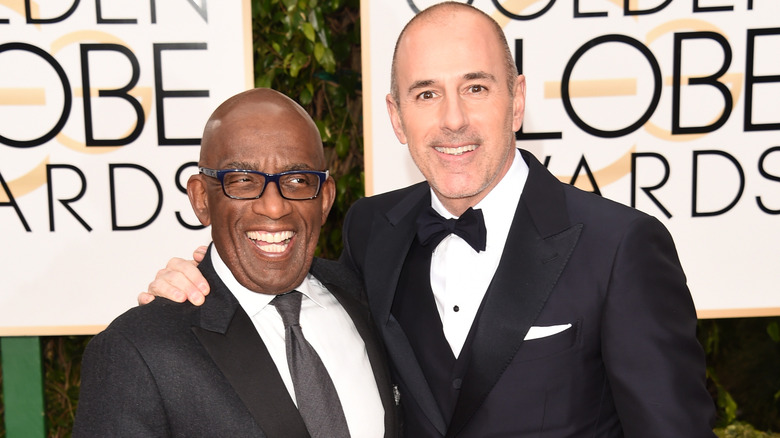 Al Roker et Matt Lauer souriant ensemble