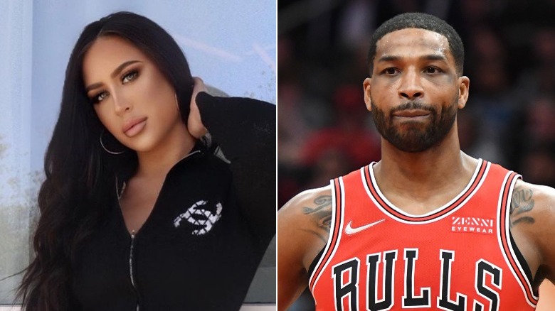 Maralee Nichols et Tristan Thompson côte à côte