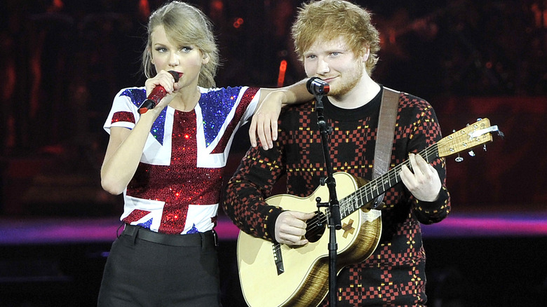 Taylor Swift et Ed Sheeran sur scène