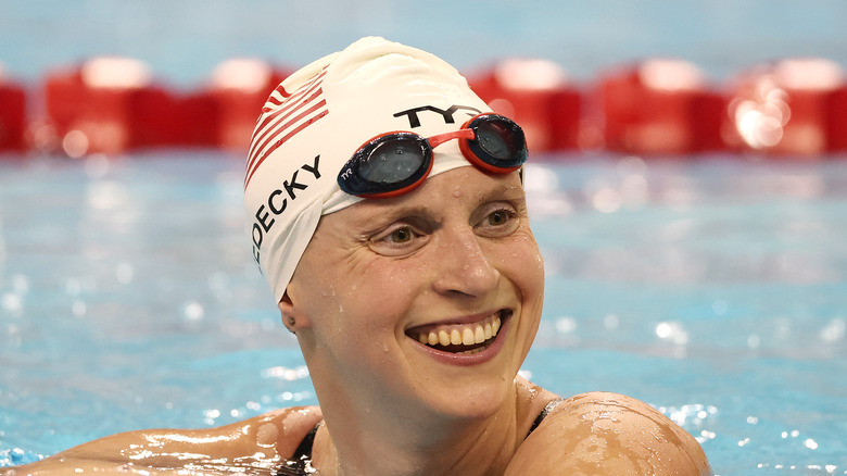 Katie Ledecky dans la piscine