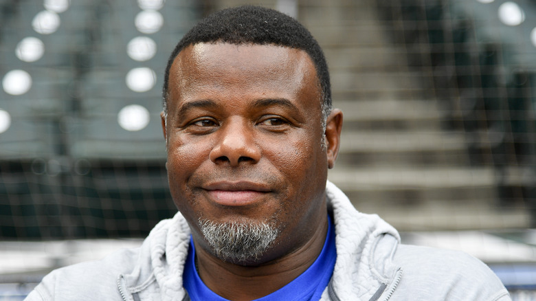 Ken Griffey Jr. au stade de baseball