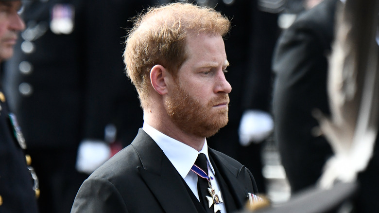 Le prince Harry aux funérailles de la reine Elizabeth