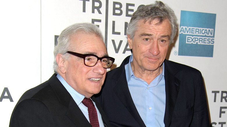 Robert De Niro et Martin Scorsese posant ensemble