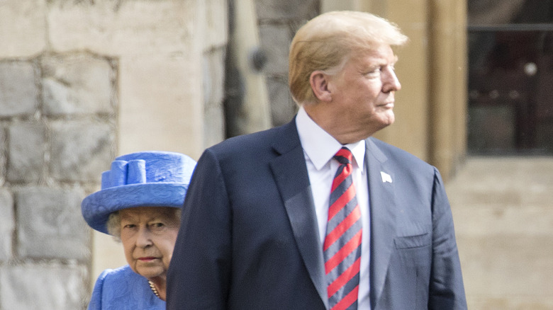  La reine Elizabeth II et Donald Trump