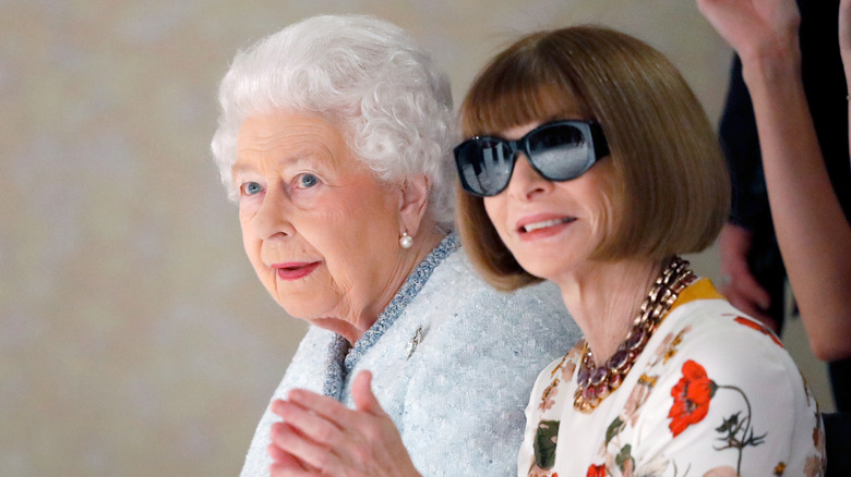 La reine Elizabeth II et Anna Wintour