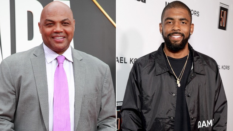 Charles Barkley et Kyrie Irving souriant