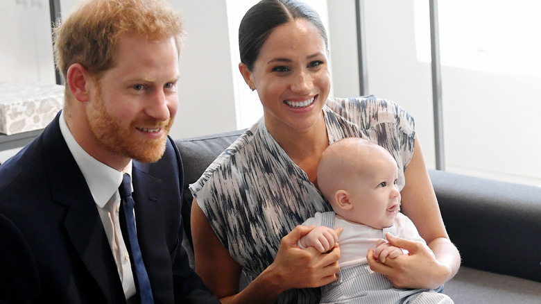 Prince Harry, Meghan Markle avec son fils Archie