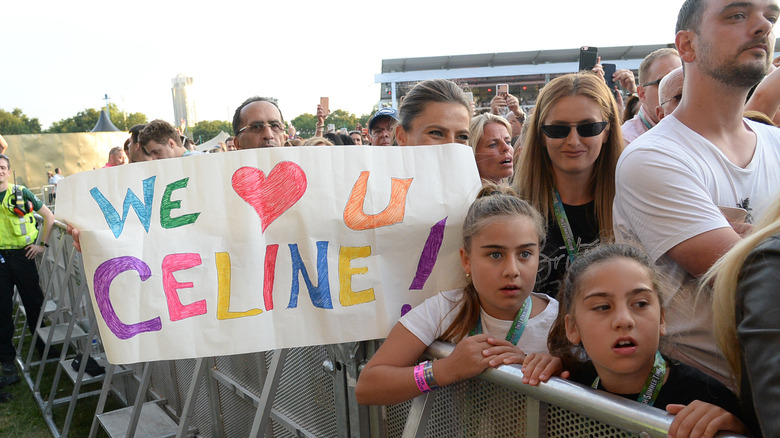 Signe de fan de Céline Dion