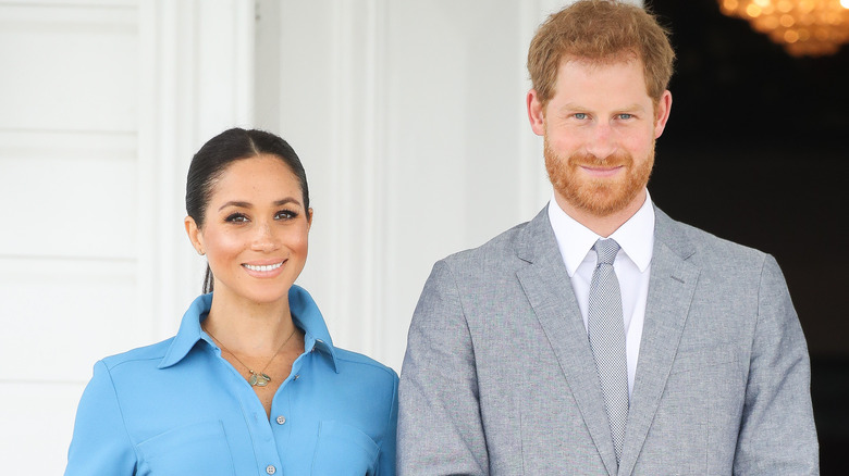 Meghan Markle et le prince Harry posent