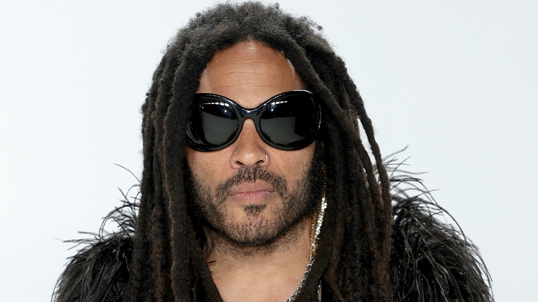 Lenny Kravitz posant