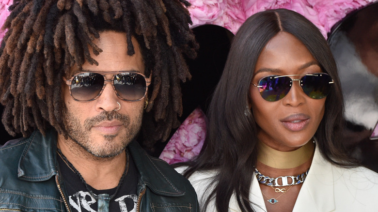 Lenny Kravitz et Naomi Campbell