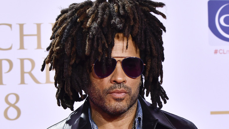 Lenny Kravitz posant