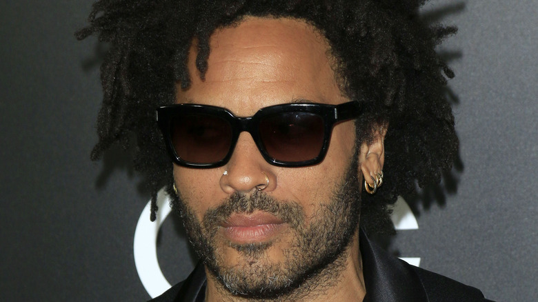 Lenny Kravitz posant