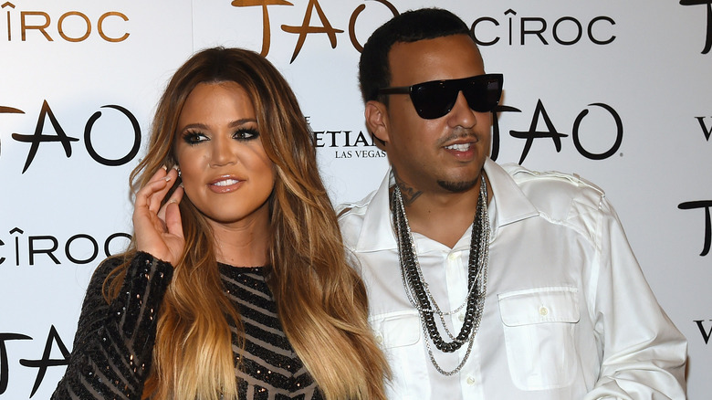 Khloé Kardashian souriante avec French Montana