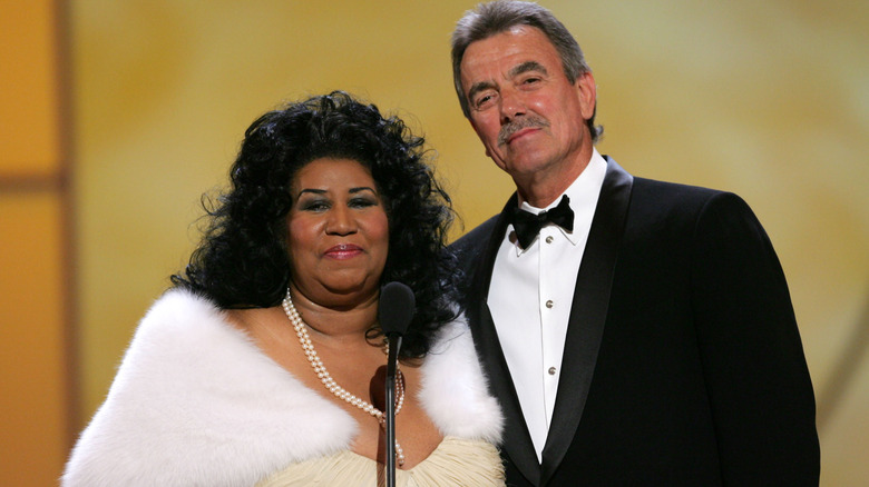 Aretha Franklin et Eric Braeden aux Emmys