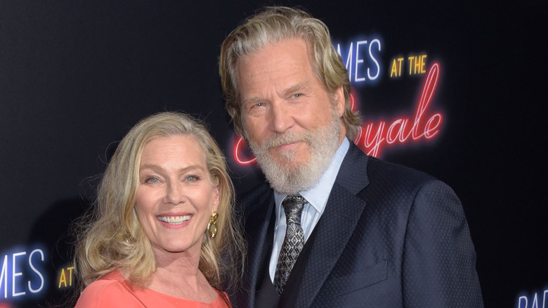 Susan Geston et Jeff Bridges lors d'un événement