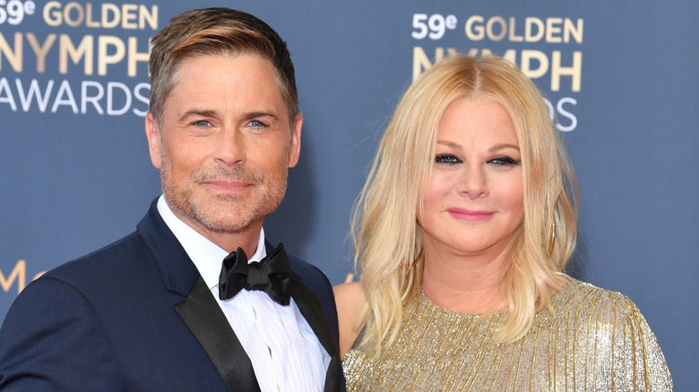 Rob Lowe et Sheryl Lowe lors d'un événement