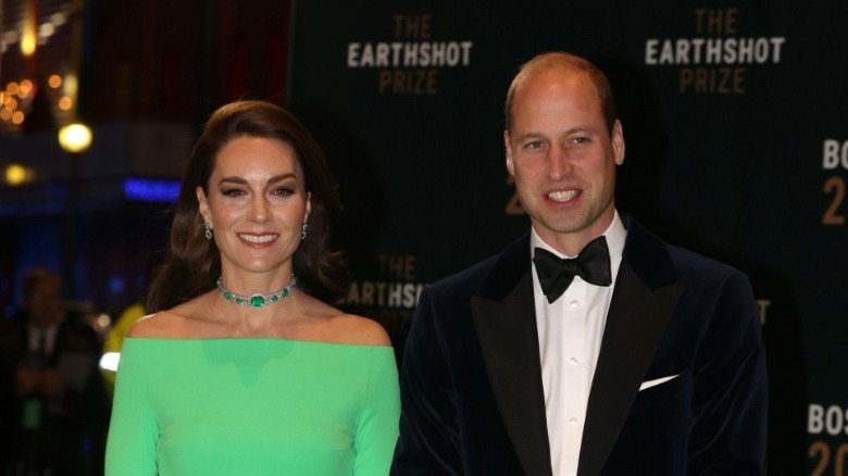 Kate Middleton et le prince William souriants