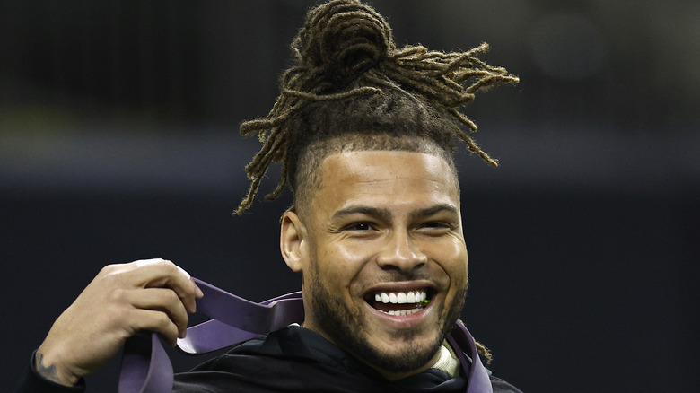 Tyrann Mathieu avec des tresses